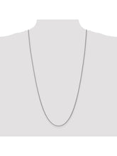 Load image into Gallery viewer, 14k White Gold 1.65mm Wide Wheat Chain Necklace