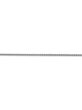 Load image into Gallery viewer, 14k White Gold 1.65mm Wide Wheat Chain Necklace