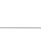 Load image into Gallery viewer, 14k White Gold 1mm Round Wheat Chain Necklace
