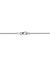 Load image into Gallery viewer, 14k White Gold 1mm Round Wheat Chain Necklace