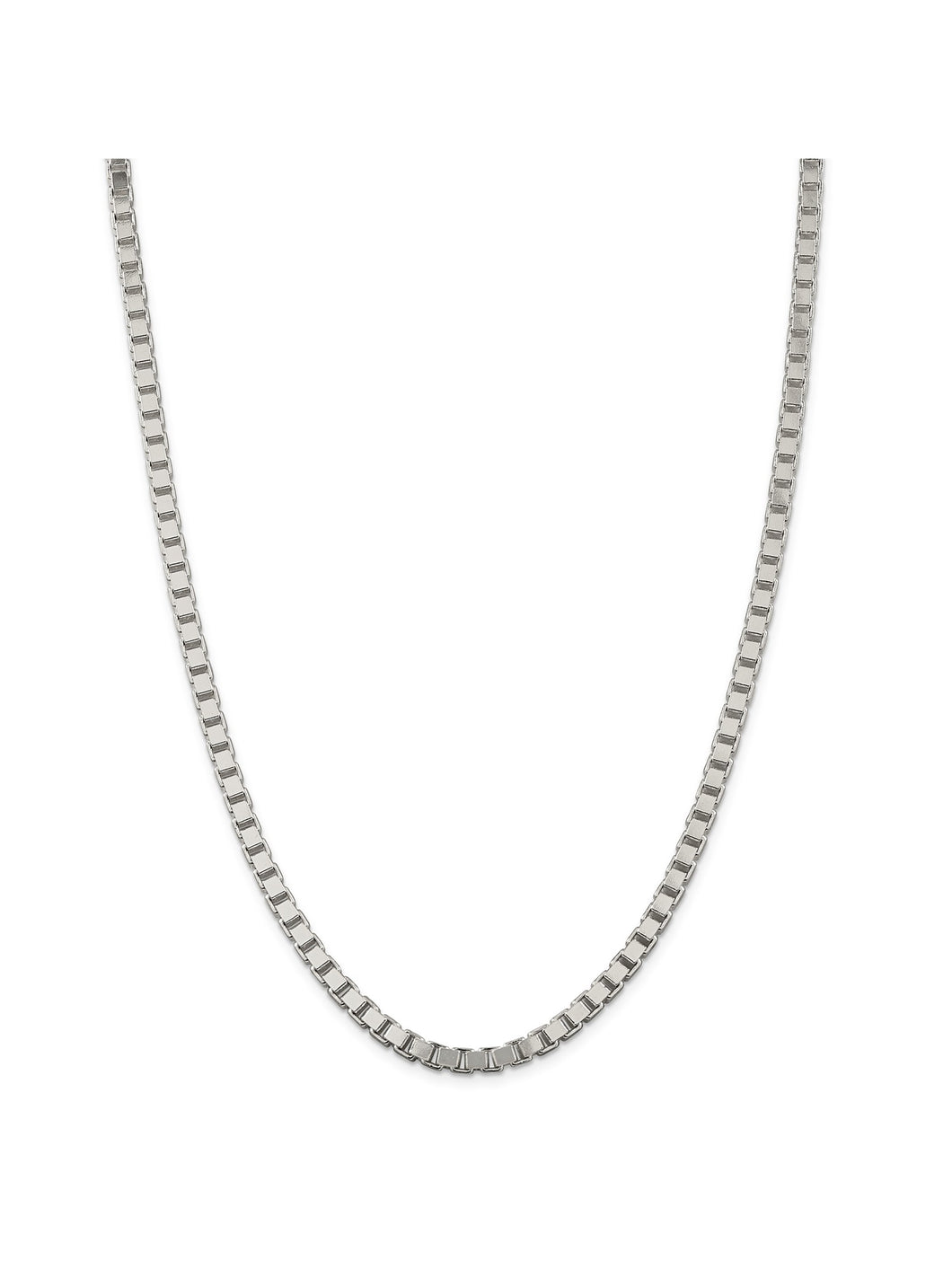 925 Sterling Silver 4.5mm Wide Box Chain Necklace