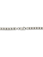 Load image into Gallery viewer, 925 Sterling Silver 4.5mm Wide Box Chain Necklace