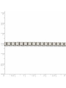 925 Sterling Silver 4.5mm Wide Box Chain Necklace