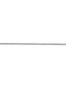 14k White Gold 1.3mm Cable Chain Necklace