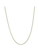 Load image into Gallery viewer, 10k Yellow Gold 1mm Wide Box Chain Necklace