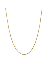Load image into Gallery viewer, 10k Yellow Gold 2mm Handmade Rope Chain Necklace