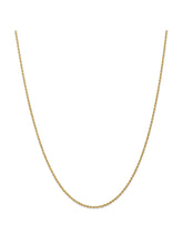 Load image into Gallery viewer, 14k Yellow Gold 1.5mm Handmade Regular Rope Chain Necklace