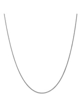Load image into Gallery viewer, 14k White Gold 1.25mm Wide Wheat Chain Necklace