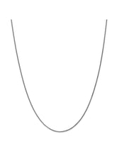 Load image into Gallery viewer, 14k White Gold 1.2mm Spiga Chain Necklace