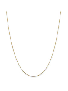 14k Yellow Gold 0.8mm Octagon Snake Chain Necklace