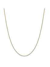 Load image into Gallery viewer, 14k Yellow Gold 0.9mm Wide Box Chain Necklace