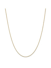 Load image into Gallery viewer, 14k Yellow Gold 0.9mm Wide Solid Box Chain Necklace