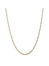 Load image into Gallery viewer, 14k Yellow Gold 2.75mm Flat Figaro Chain Necklace