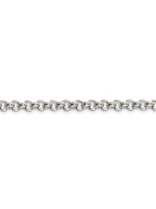 925 Sterling Silver 5mm Rolo Chain Necklace