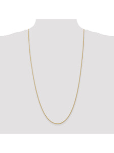 14k Yellow Gold 1.5mm Handmade Regular Rope Chain Necklace