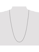 Load image into Gallery viewer, 14k White Gold 1.4mm Wide Wheat Chain Necklace