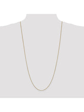 Load image into Gallery viewer, 14k Yellow Gold 0.9mm Wide Box Chain Necklace