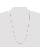 Load image into Gallery viewer, 14k Yellow Gold 0.9mm Wide Solid Box Chain Necklace