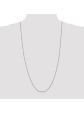 Load image into Gallery viewer, 14k White Gold 1.25mm Wide Box Chain Necklace