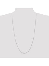 Load image into Gallery viewer, 14k White Gold 1mm Wide Parisian Wheat Chain Necklace