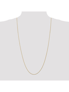 14k Yellow Gold 0.95mm Wide Wheat Chain Necklace