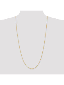 14k Yellow Gold 1.2mm Parisian Wheat Chain Necklace