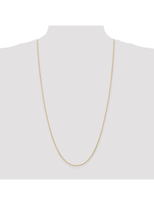14k Yellow Gold 1mm Wheat Chain Necklace