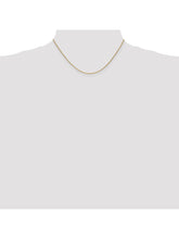 Load image into Gallery viewer, 14k Yellow Gold 1mm Wide Cable Chain Necklace
