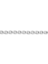 Load image into Gallery viewer, 925 Sterling Silver 4mm Fancy Rolo Chain Necklace