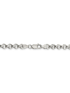 925 Sterling Silver 5mm Rolo Chain Necklace