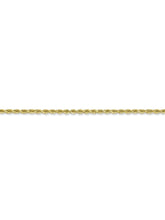 Load image into Gallery viewer, 10k Yellow Gold 2mm Handmade Rope Chain Necklace