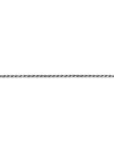 Load image into Gallery viewer, 10k White Gold 2.25mm D/C Extra-Lite Rope Chain Necklace