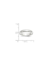 Load image into Gallery viewer, Standard Fit Domed Ring in 14k White Gold - 4 Mm