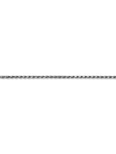 Load image into Gallery viewer, 14k White Gold 1.6mm Wide Rope Chain Necklace