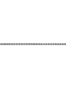 14k White Gold 1.6mm Wide Rope Chain Necklace