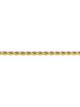 Load image into Gallery viewer, 14k Yellow Gold 3.5mm Rope Chain Necklace