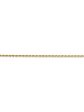 Load image into Gallery viewer, 14k Yellow Gold 1.5mm Handmade Regular Rope Chain Necklace