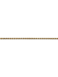 14k Yellow Gold 1.6mm Wide Rope Chain Necklace