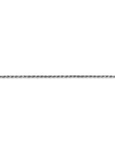 Load image into Gallery viewer, 14k White Gold 1.3mm Machine Made D/C Rope Chain Necklace