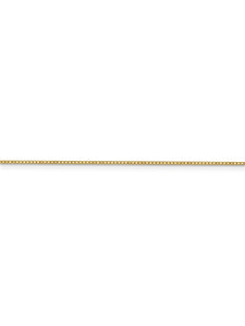 14k Yellow Gold 0.9mm Wide Solid Box Chain Necklace