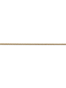 14k Yellow Gold 1.5mm Wide Cable Chain Necklace