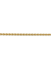 Load image into Gallery viewer, 14k Yellow Gold 3mm Parisian Wheat Chain Necklace
