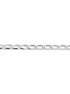 925 Sterling Silver 5.75mm Wide Link Chain Necklace