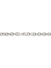 Load image into Gallery viewer, 925 Sterling Silver 6.25mm Wide Rolo Chain Necklace