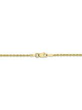 Load image into Gallery viewer, 10k Yellow Gold 1.75mm Handmade Rope Chain Necklace