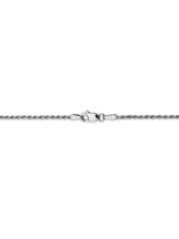 Load image into Gallery viewer, 10k White Gold 2.25mm D/C Extra-Lite Rope Chain Necklace