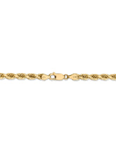 Load image into Gallery viewer, 14k Yellow Gold 5mm Rope Chain Necklace