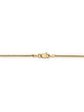 Load image into Gallery viewer, 14k Yellow Gold 1.2mm Wide Wheat Chain Necklace