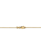 Load image into Gallery viewer, 14k Yellow Gold 0.8mm Octagon Snake Chain Necklace