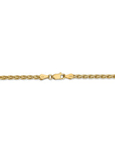 Load image into Gallery viewer, 14k Yellow Gold 3mm Parisian Wheat Chain Necklace